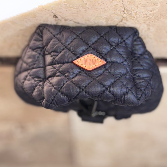 MZ Wallace Micro Mini Black Sutton Metro Wallet Keychain Bag Charm Coin Purse - Picture 4 of 9